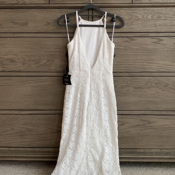 👰🏻‍♀️ NWT Lulus Ephemeral Allure Ivory Lace Maxi Dress - Picture 6 of 11